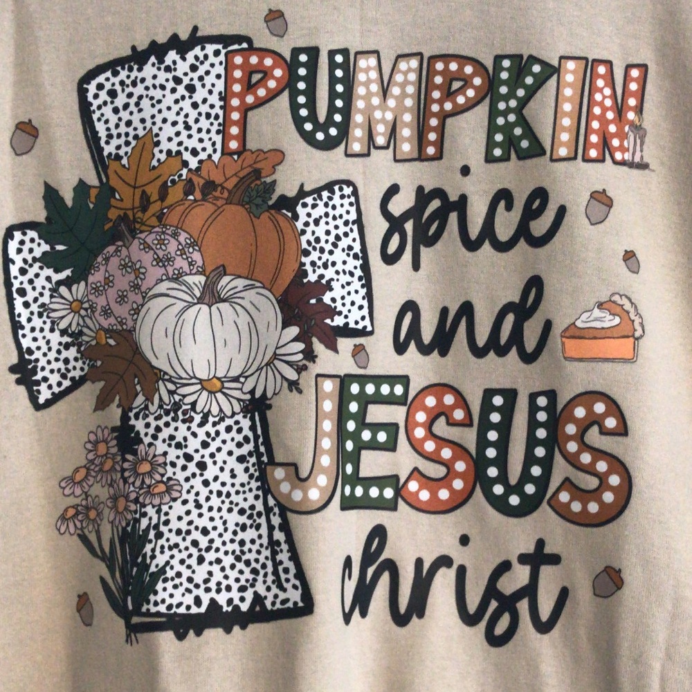 Unisex short sleeve “Pumpkin Spice and Jesus” TShirt